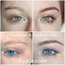 woman-showing-eyelash-tinting Woman showing eyebrow and eyelash tinting Maple Grove Eye Doctors at Pearle Vision