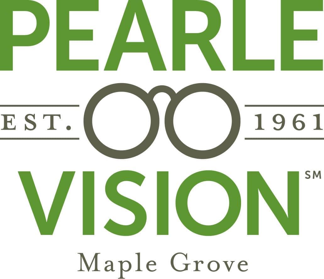 Pearle Vision Maple Grove square logo. Maple Grove Eye Doctors at Pearle Vision